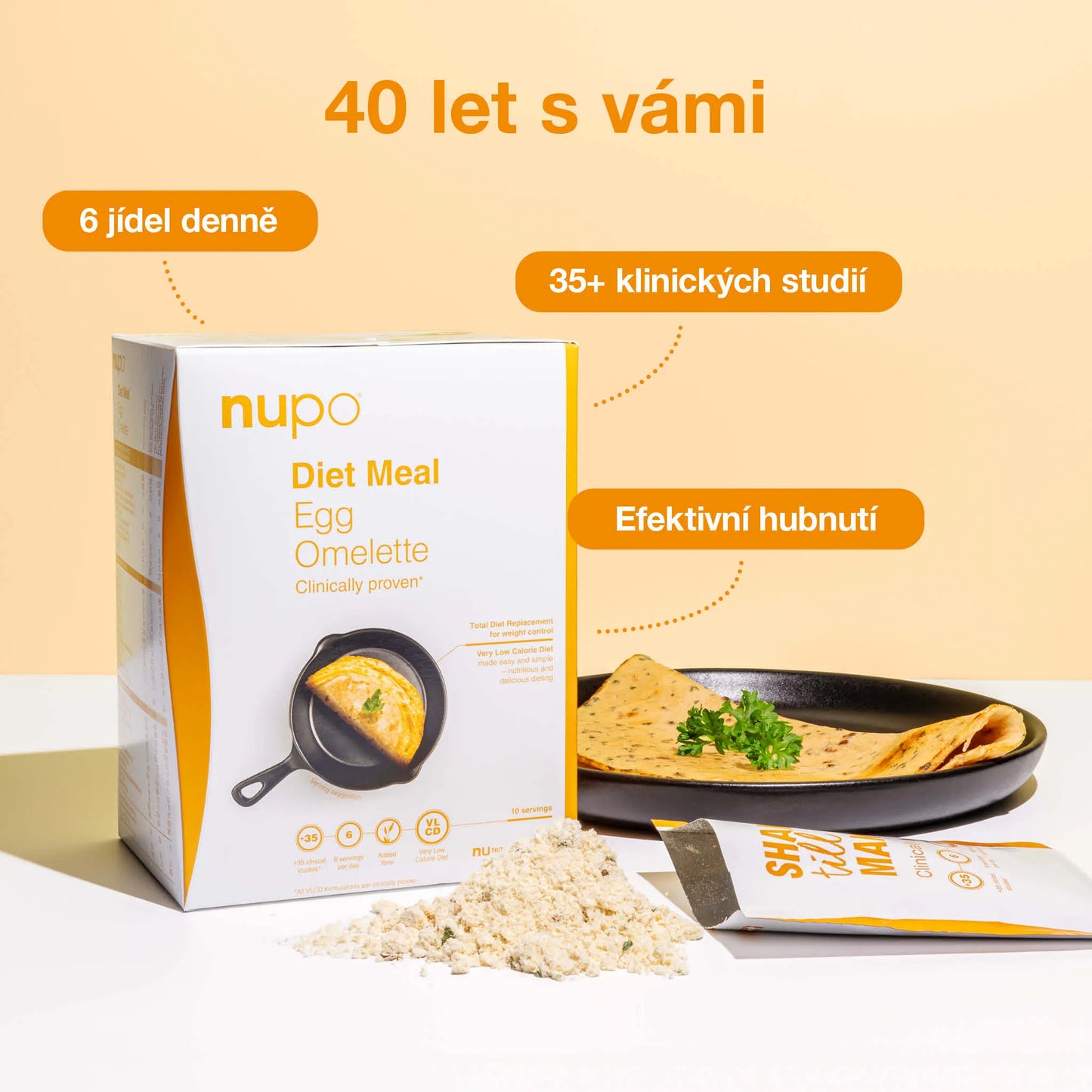 NUPO Diéta - teplé jedlo Vaječná omeleta