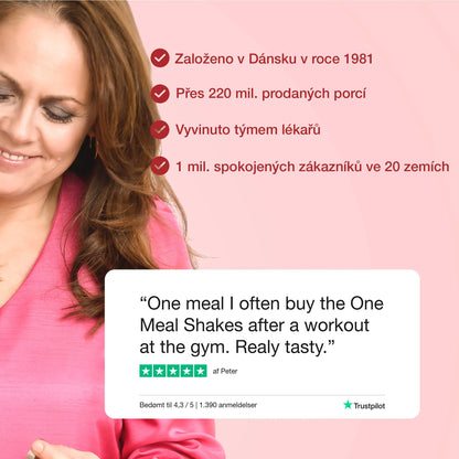 NUPO One Meal +Prime nápoj Jahoda – bez laktózy