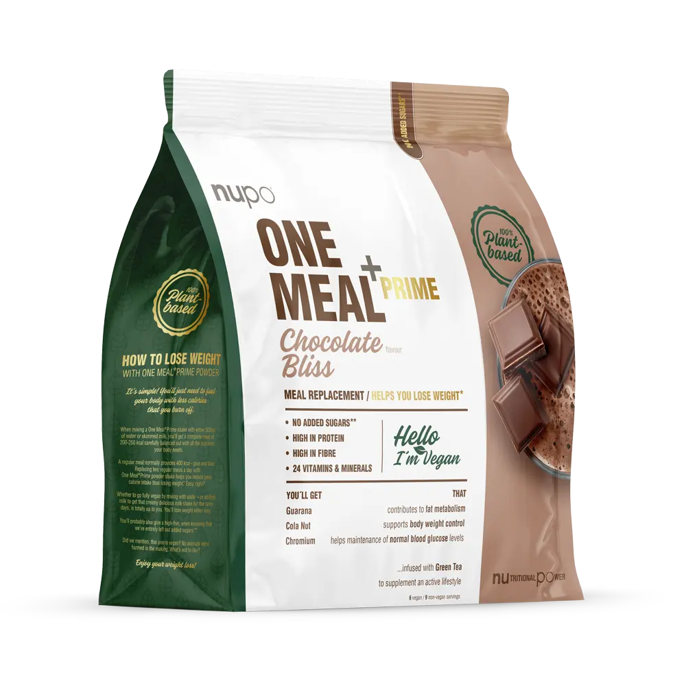 NUPO One Meal +Prime Vegan, 6/9 porcií Čokoláda, bez laktózy