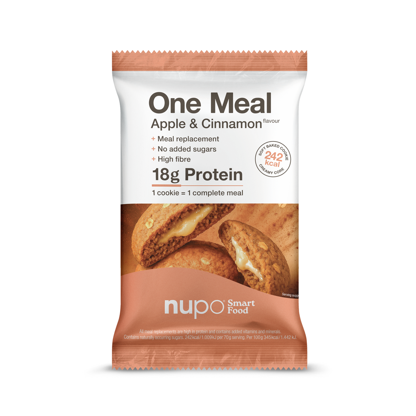 NUPO Koláčik ONE MEAL +Prime Jablko-škorica
