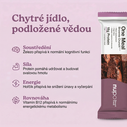 NUPO Tyčinka One Meal Chrumkavé Brownie