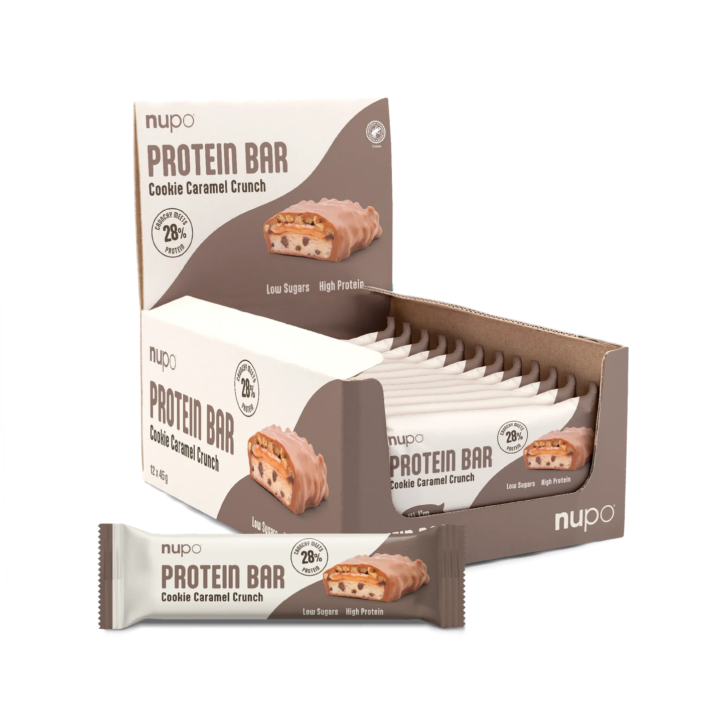 NUPO Proteínová tyčinka Cookie Caramel 12 ks
