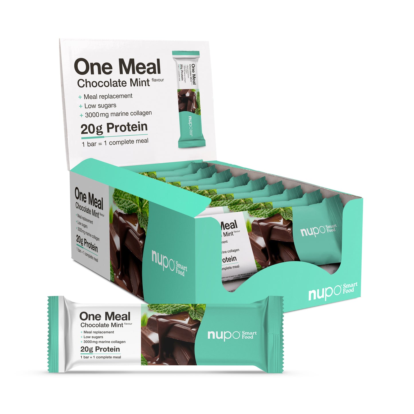 NUPO Tyčinka One Meal Čokoláda-mäta - 15 ks