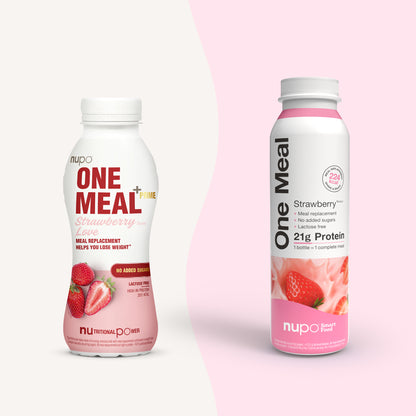 NUPO One Meal +Prime nápoj Jahoda – bez laktózy