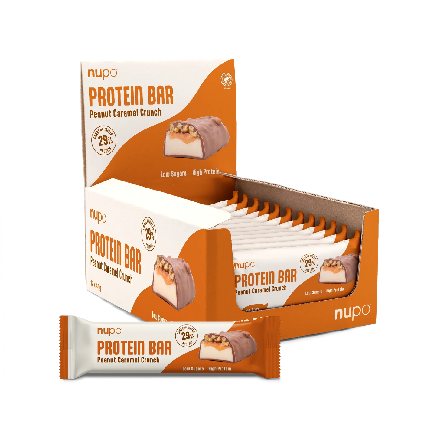NUPO Proteínová tyčinka Peanut Crunch 12ks